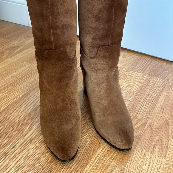 Salvatore Ferragamo suede brown heel boots size 9 - Picture 6 of 17